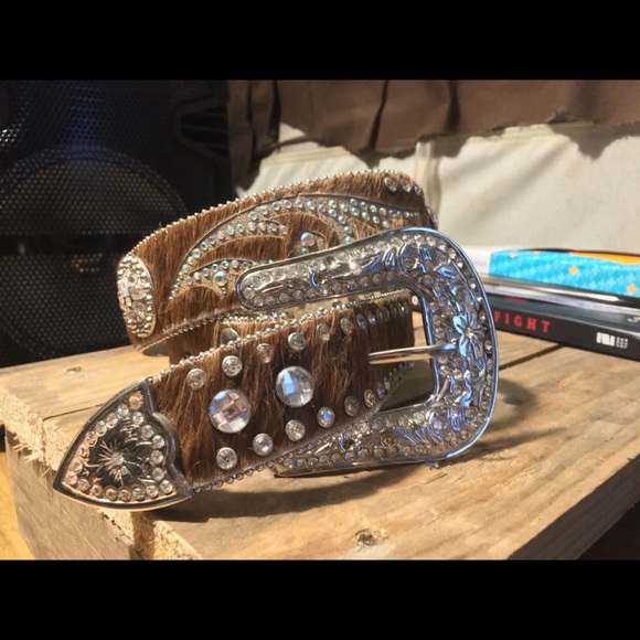 Nocona Rhinestone Western Belt - Picture 2 of 6